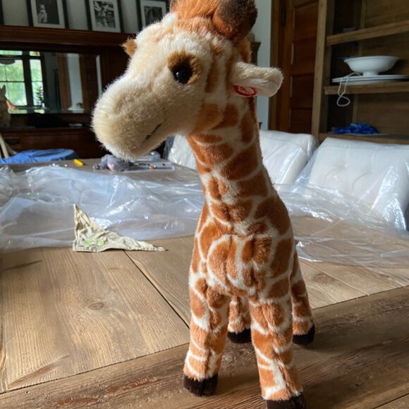 Plush Giraffe, Geoffrey Giraffe, Stuffed Animal Giraffe - Picture 4 of 7